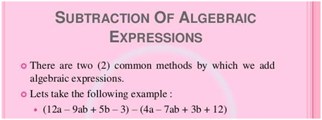 Algebra Algebra