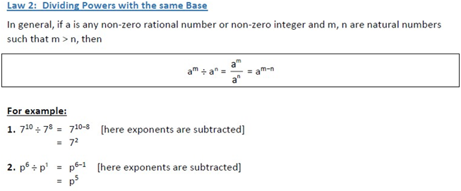 Class 6 Laws Of Exponents And Indices Class 6 Laws Of Exponents And Indices