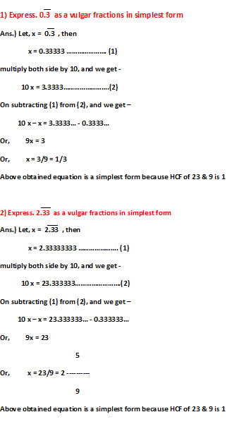what is the value of 0.123 in vulgar fraction